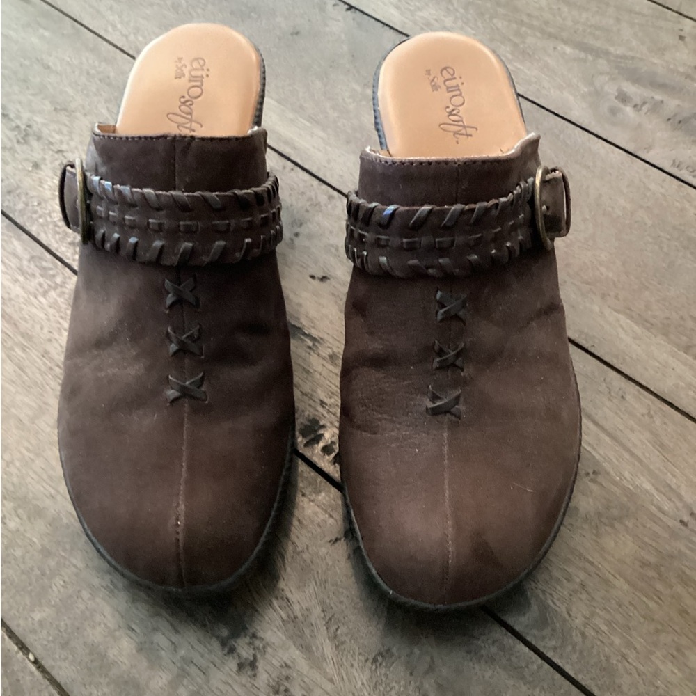 Sofft Chocolate Brown Clogs